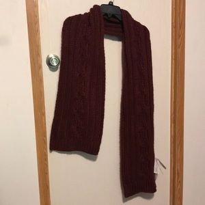NWT- Hollister Burgundy Scarf